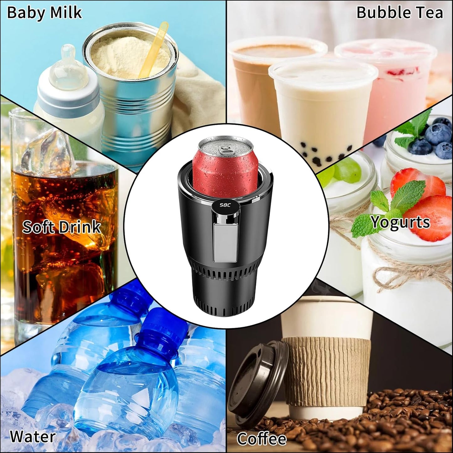 Smart 2 in 1 Car Heating and Cooling Cup