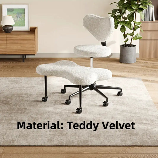 Ergonomic Cross-Legged Meditation Chair – Adjustable, with Wheels & Back Support