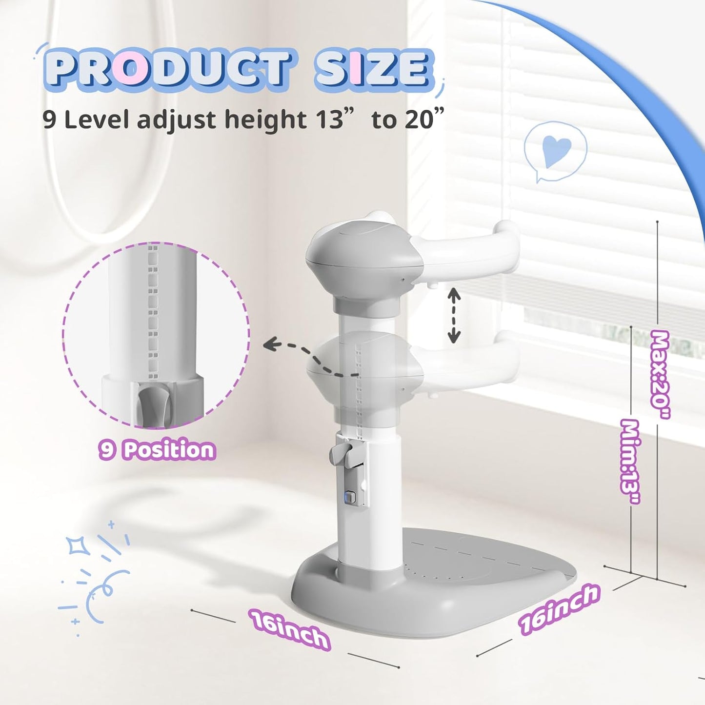 Baby Bathtub with Shower Stand Support