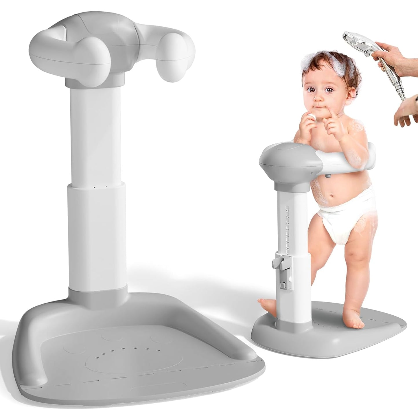 Baby Bathtub with Shower Stand Support