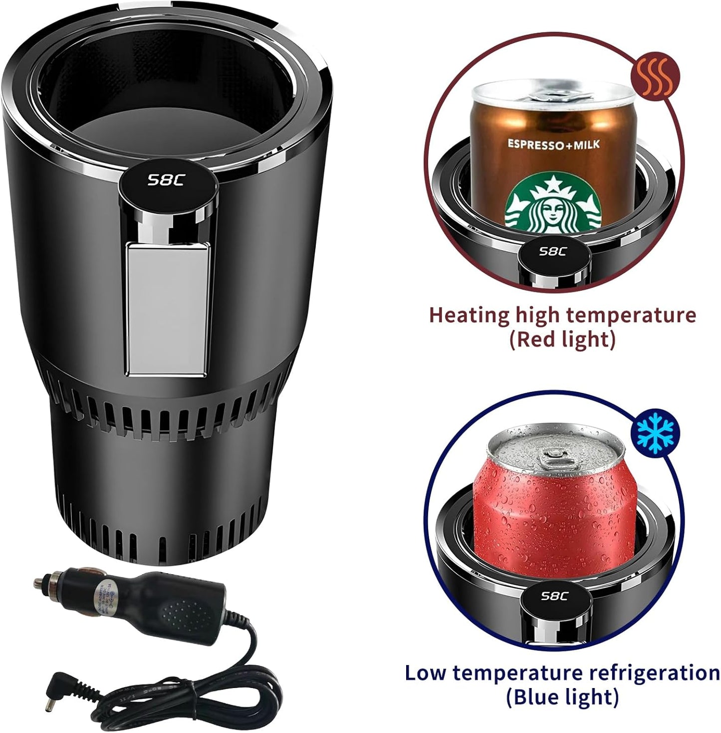 Smart 2 in 1 Car Heating and Cooling Cup
