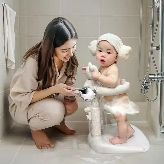 Baby Bathtub with Shower Stand Support